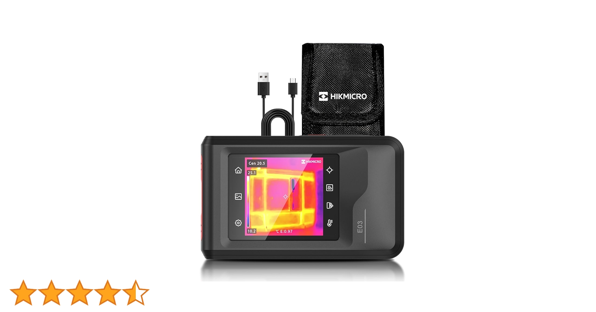 ハイクマイクロ　HIKMICRO E03 サーモグラフィーカメラ HIKMICRO E03 Thermal Imaging Camera with Visual Camera